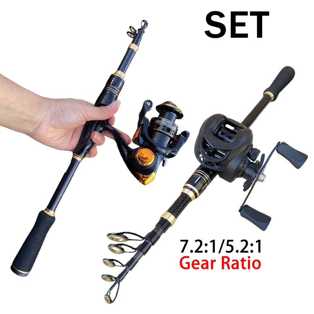 Fishing Rod Combo - Conjunto de Caña de Pescar Corta