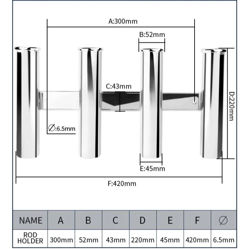 Soporte de Acero Inoxidable pa - Fishing Rod Holder reseña y precio