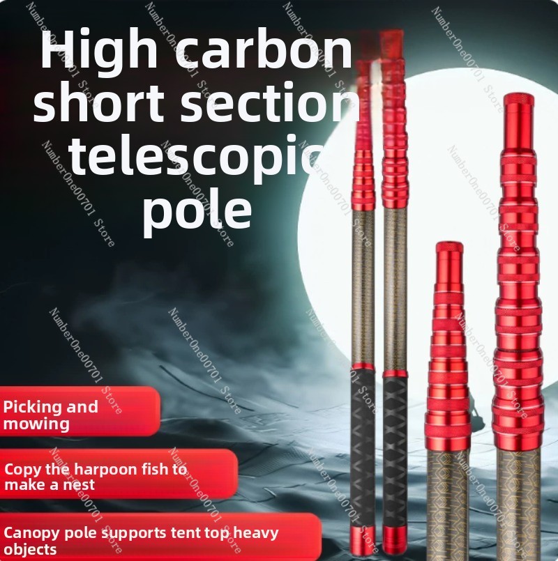Caña de pescar ultraligera, rí - Fishing Rod Telescopic reseña y precio